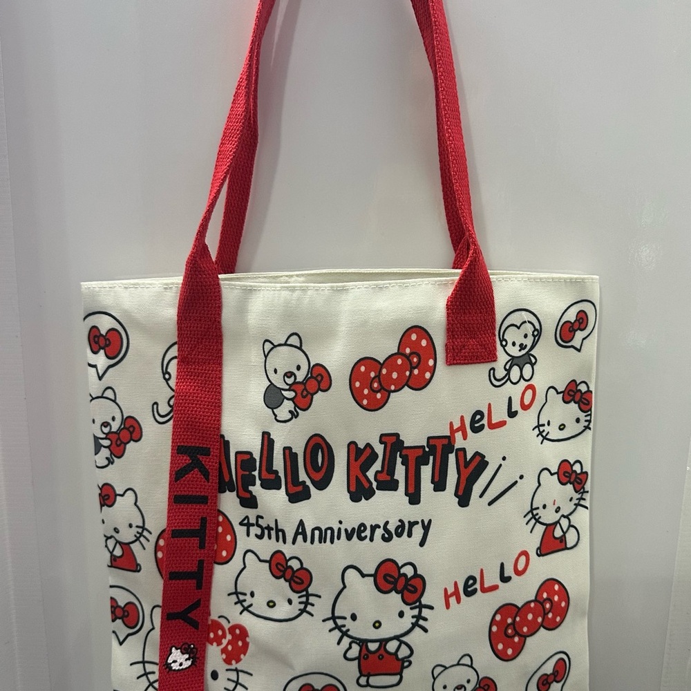 Hello Kitty Tote Bag with Red Handles